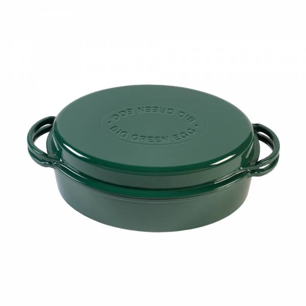 Big Green Egg Green Dutch Oven Oval geschlossen